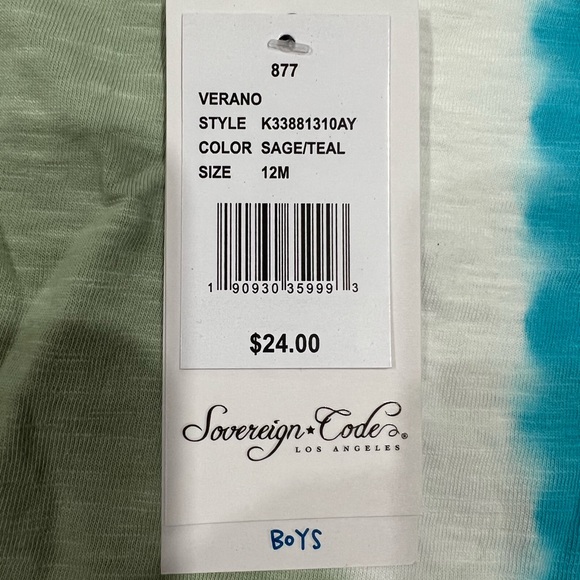 Sovereign Code boys tank top 12month - Picture 3 of 3
